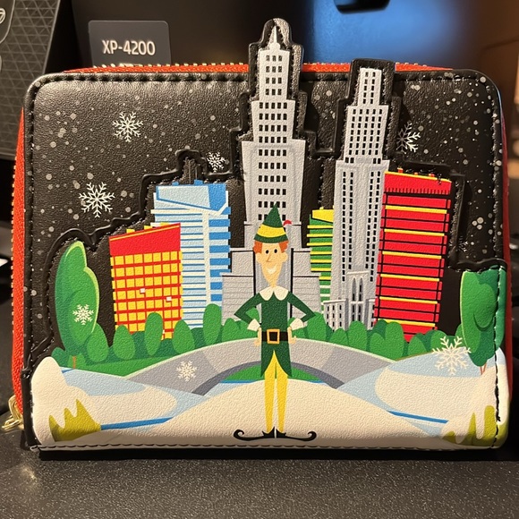 Loungefly Elf Buddy in Manhattan Zip Around Wallet - Picture 5 of 8